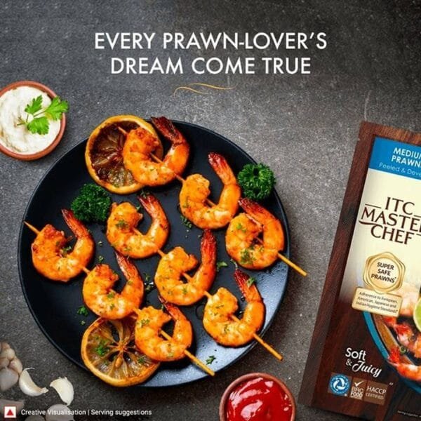ITC Master Chef Medium Prawns Peeled & Deveined (Frozen) - Image 2