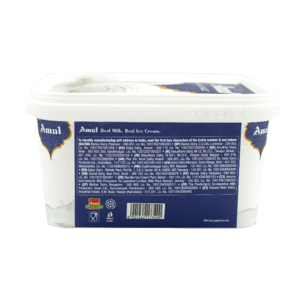 Amul Vanilla Magic Ice Cream Tub Net Qty: 1 l - Image 2