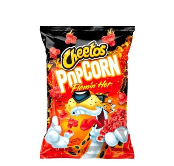 Cheetos Flamin Hot Popcorn Net Qty: 17.7 g